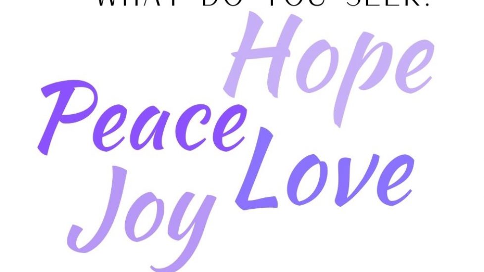 Advent - Hope, Peace, Love, Joy